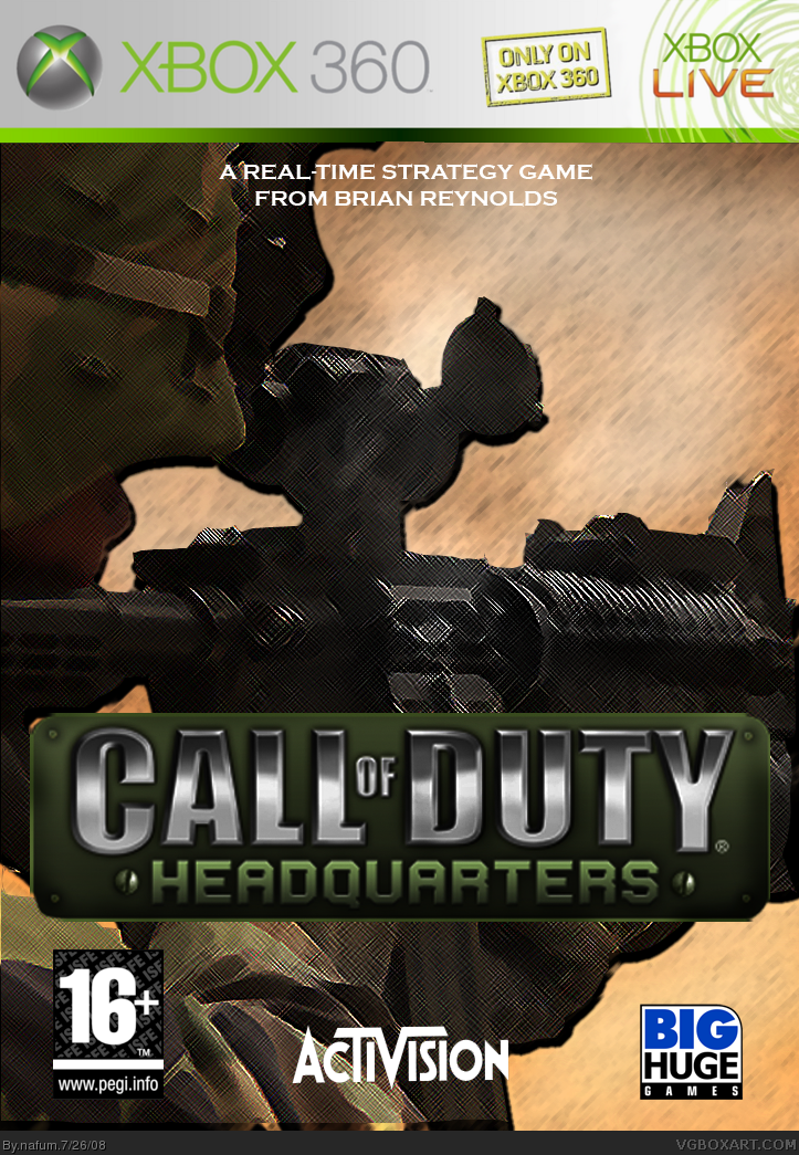 Call of Duty; Headquaters box cover