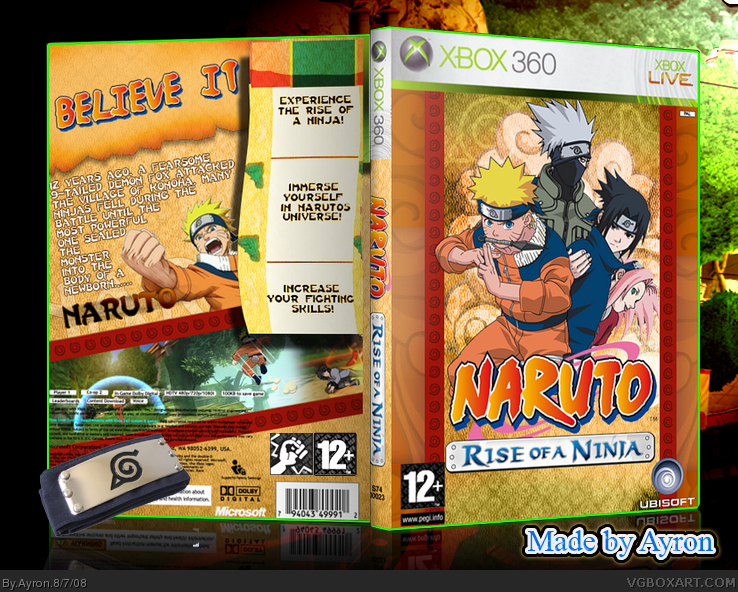 Naruto Ka-re-wa-hendA Xbox 360 Box Art Cover by abs