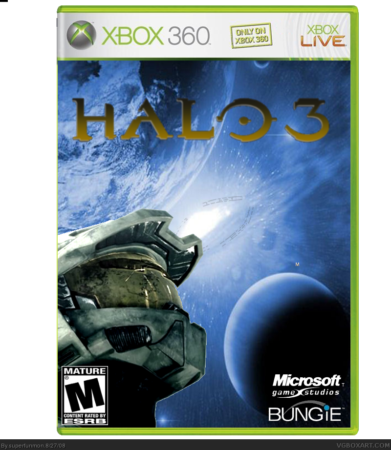 Viewing full size Halo 3 box cover