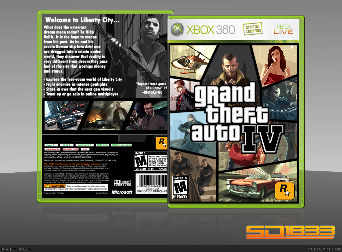 Viewing Full Size Grand Theft Auto Iv Box Cover