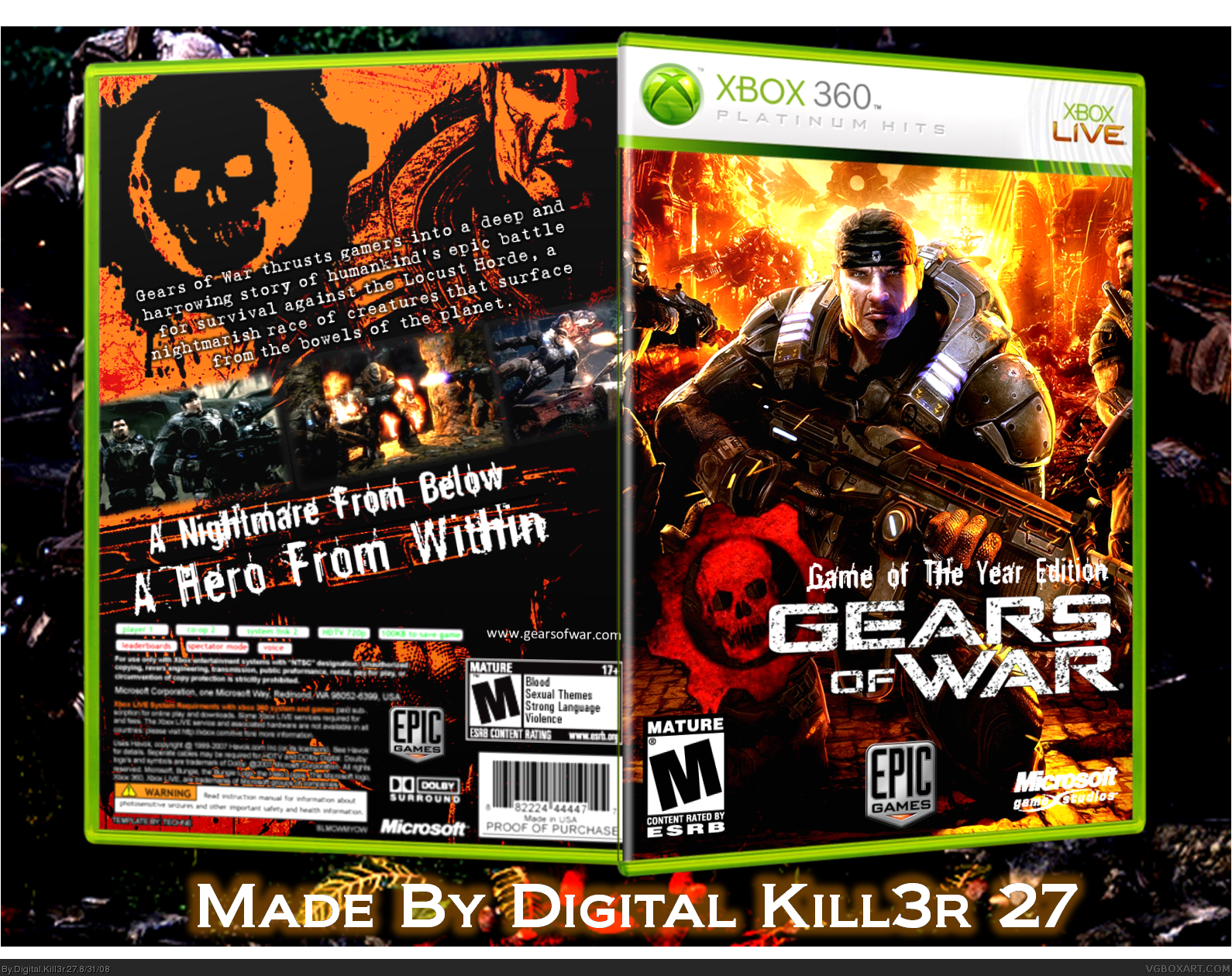 Viewing full size Gears of War box cover