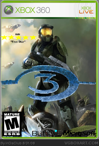 Halo 3 Xbox 360 Box Art Cover by InDaClub