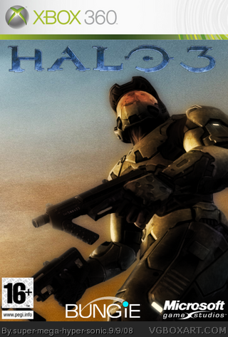 Halo 3 Xbox 360 Box Art Cover by super-mega-hyper-sonic