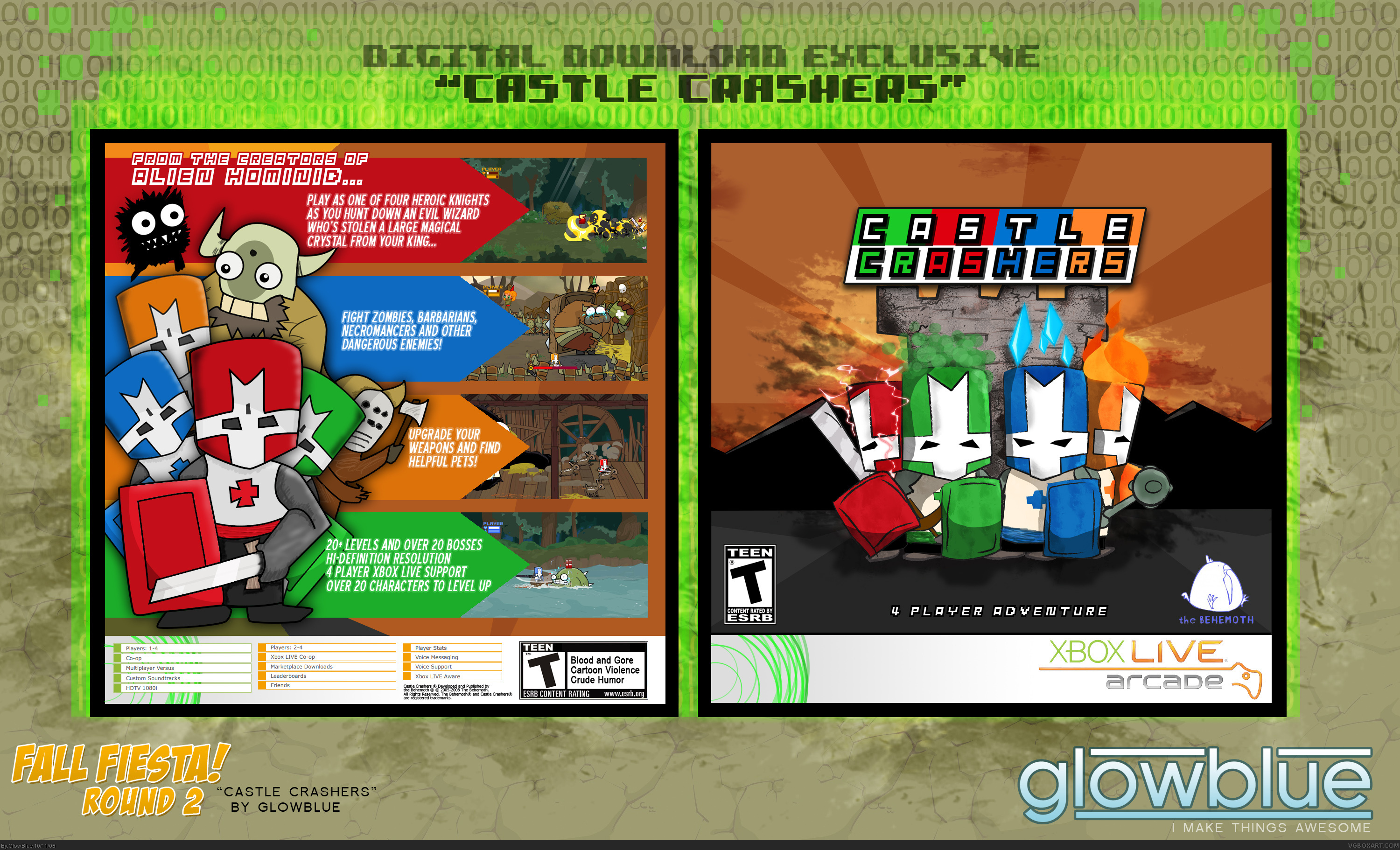 Viewing full size Castle Crashers box cover.