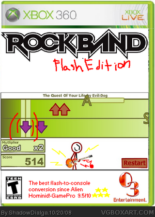 Rock Band- Flash Edition box cover