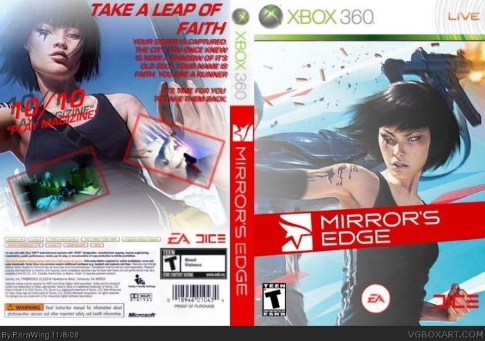 Mirror's Edge Xbox 360 Box Art Cover by ParaWing