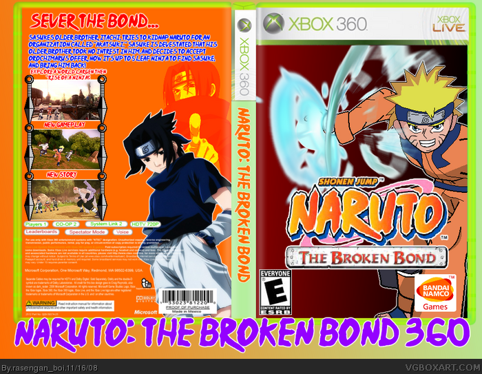 Naruto: The Broken Bond Box Shot for Xbox 360 - GameFAQs