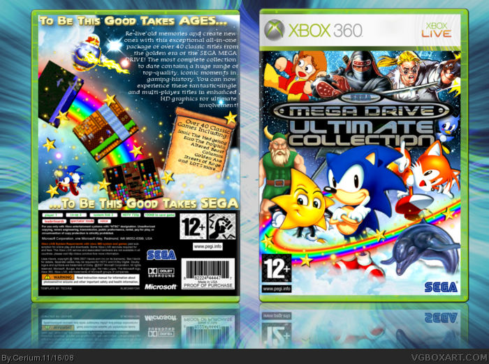 Sega Megadrive Ultimate Collection box art cover