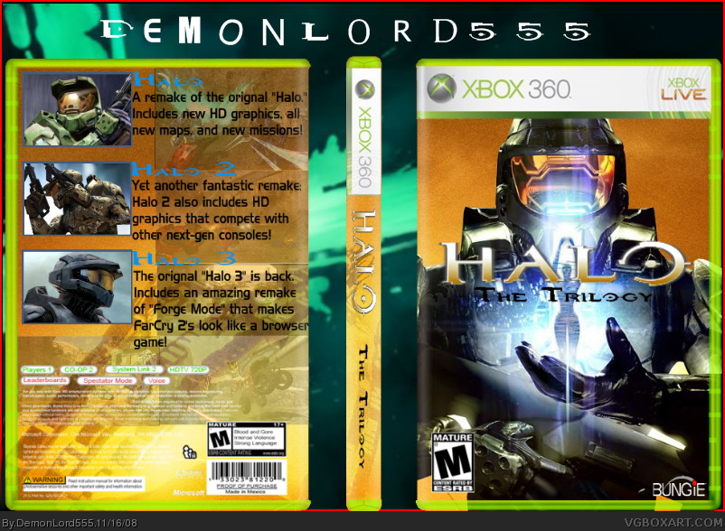 Halo: The Trilogy box cover