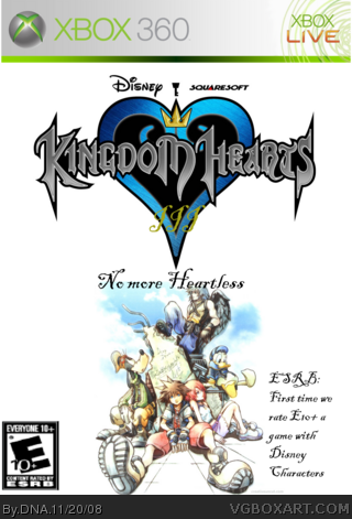 Ale pensioen Umeki Kingdom Hearts 3: No more heartless Xbox 360 Box Art Cover by DNA