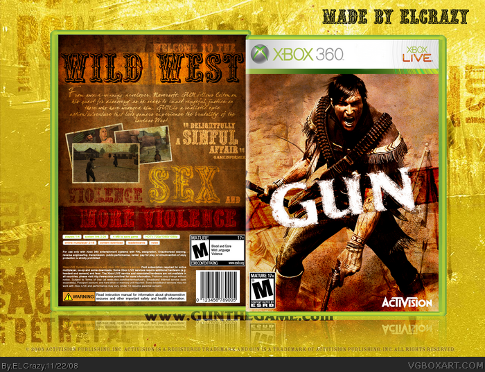 gun xbox 360 game