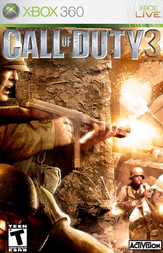Call of Duty 3 Xbox 360 Box Art Cover by FULLYLOADED