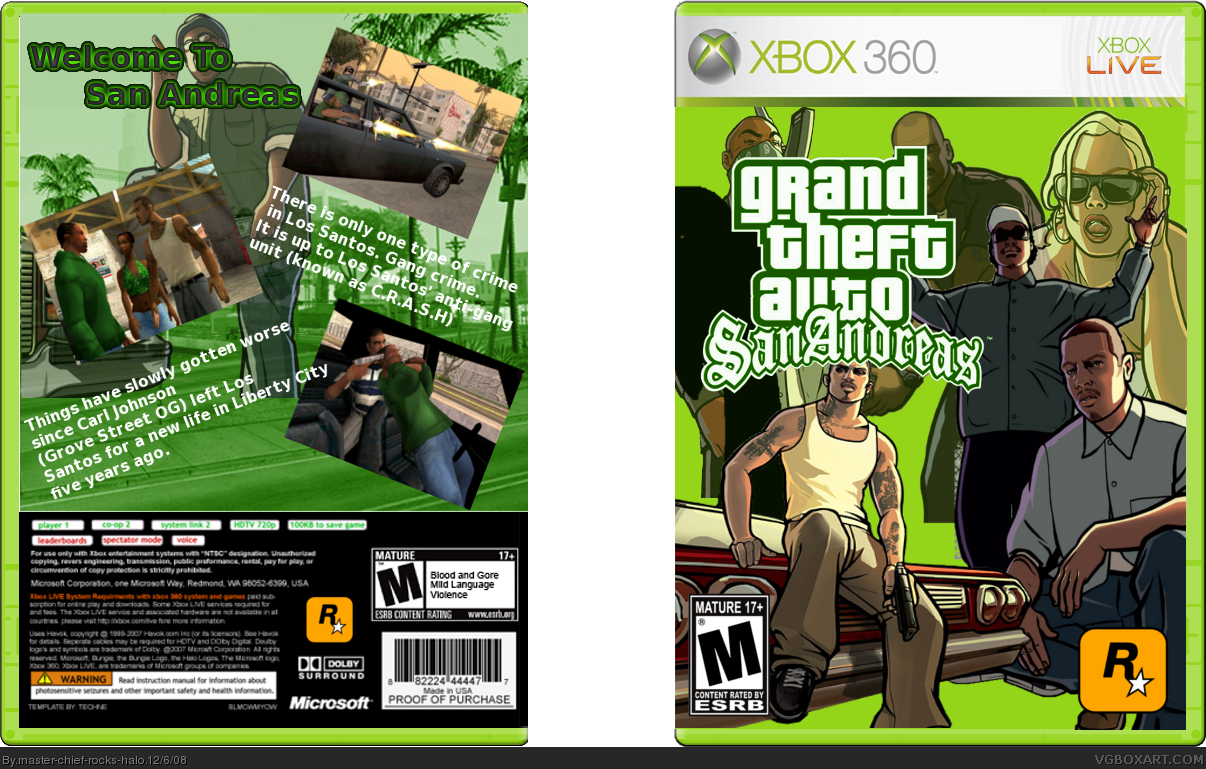 Grand Theft Auto San Andreas Xbox 360