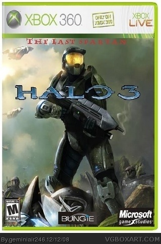 Halo 3: The Last Spartan Xbox 360 Box Art Cover by geminiair246