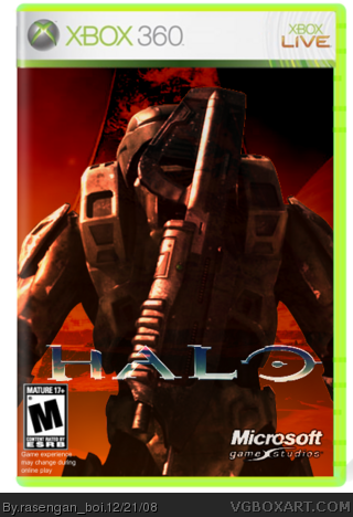 Halo Xbox 360 Box Art Cover by rasengan_boi