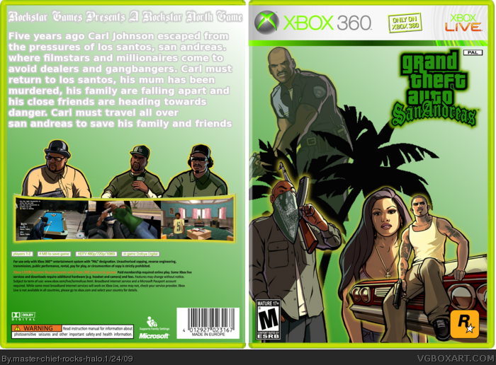Gta San Andreas Xbox 360 Mídia Digital – Alabam
