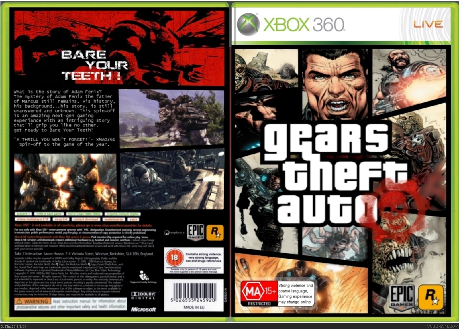 Gears Theft Auto box cover