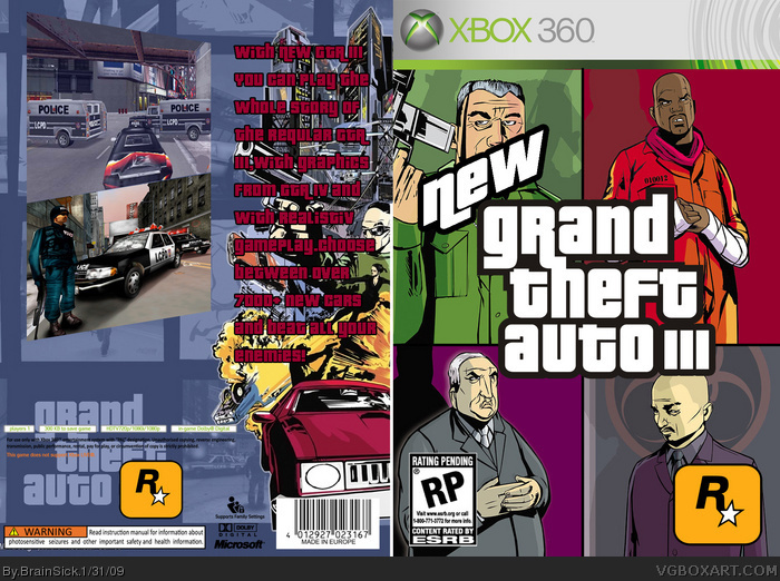 Grand Theft Auto: Mario Bros. Xbox 360 Box Art Cover by BrainSick