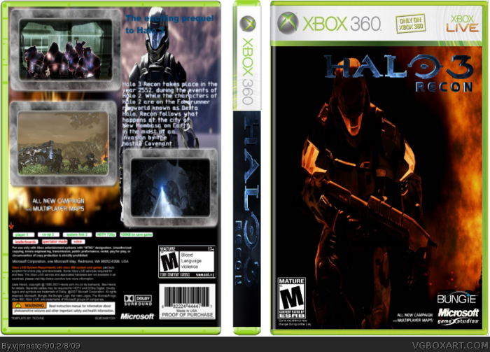 Halo 3: Recon box art cover