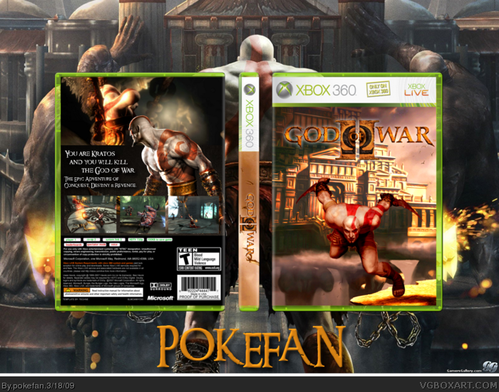 Zeeman Redding Richtlijnen God of War II Xbox 360 Box Art Cover by pokefan