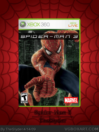 Spiderman 3 box art cover