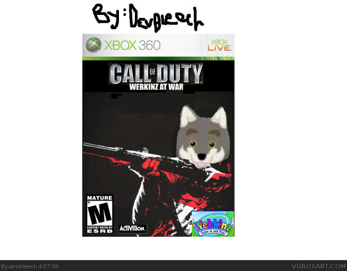 Call Of Duty: Webkinz at War box art cover