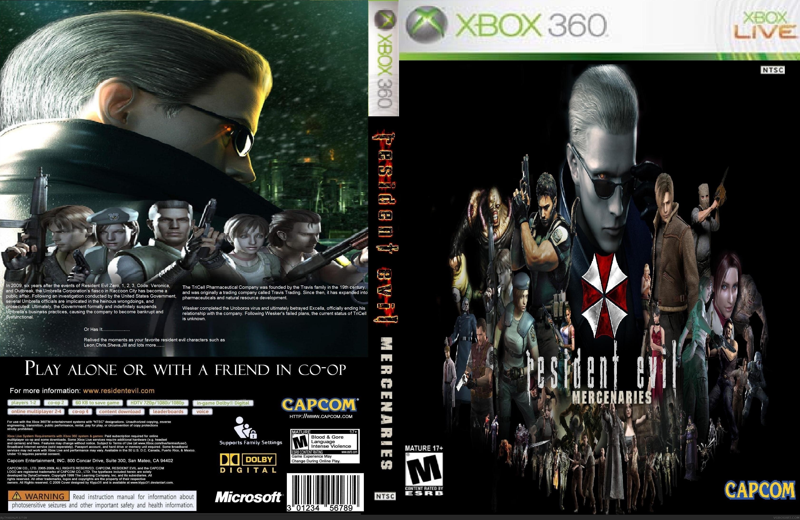 Resident Evil: Mercenaries box cover