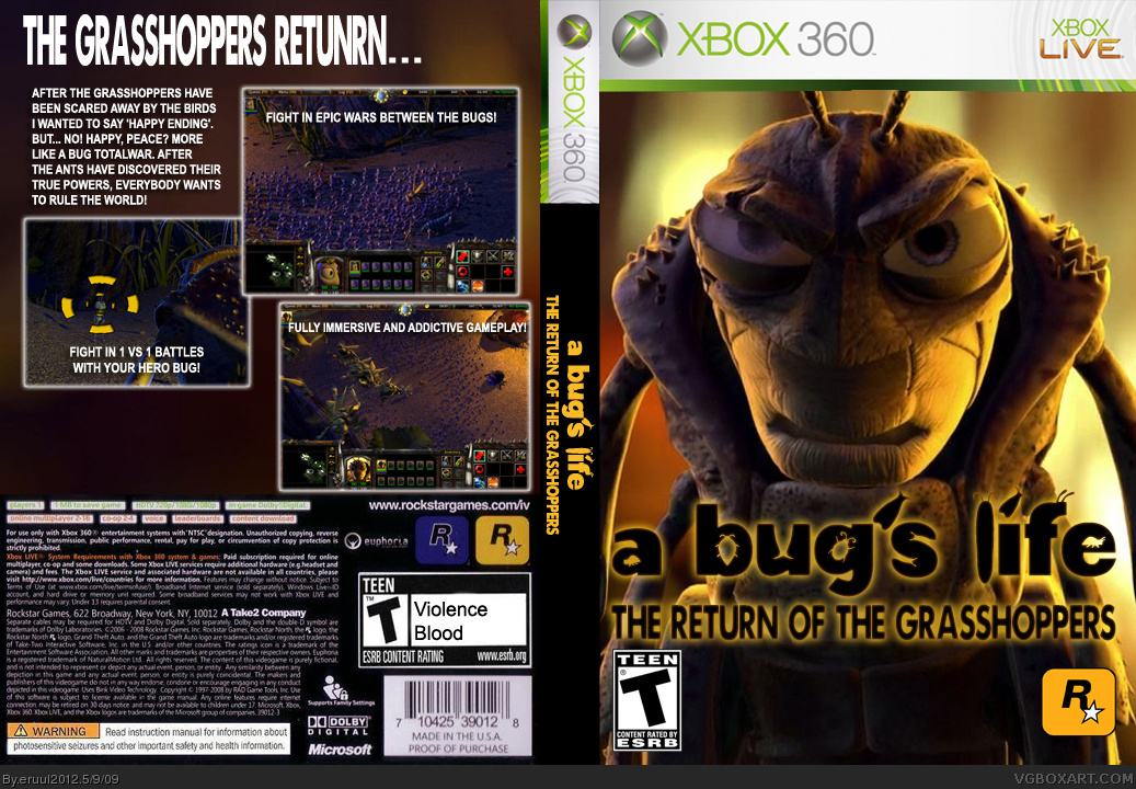 A Bug's Life: The Return of the Grasshoppers box cover