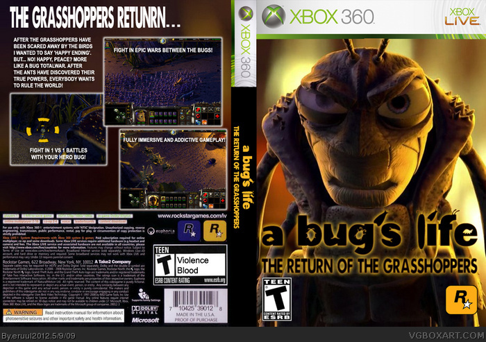 A Bug's Life: The Return of the Grasshoppers box art cover