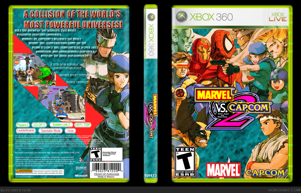 Marvel Vs. Capcom 2 box cover