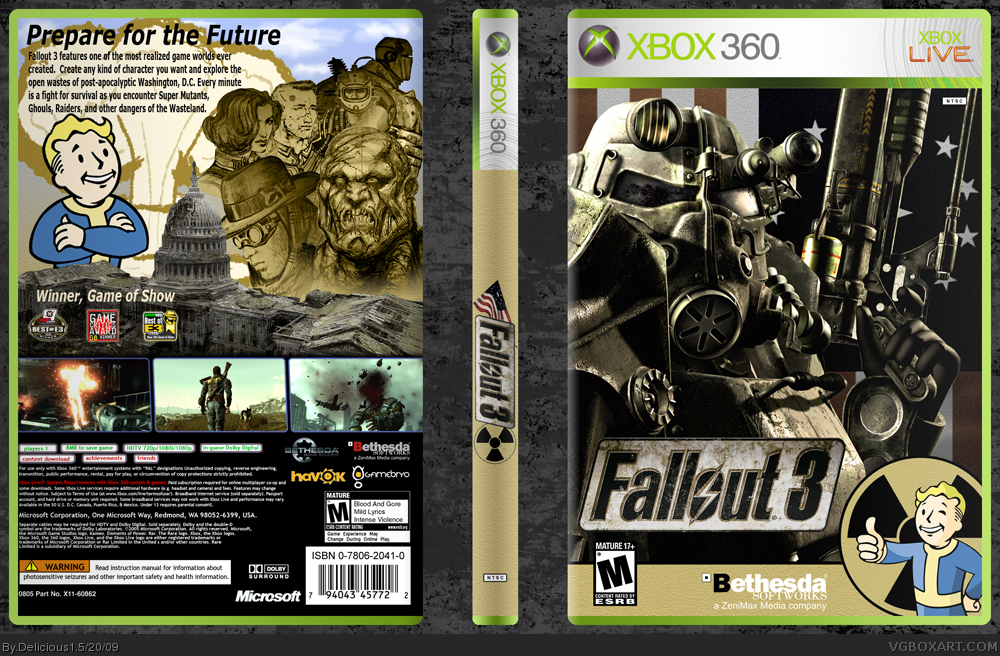 Fallout 3 xbox. Fallout 3 Xbox 360. Fallout 3 Xbox 360 обложка. Фоллаут на хбокс 360. Xbox 360 Fallout 3 Cover.