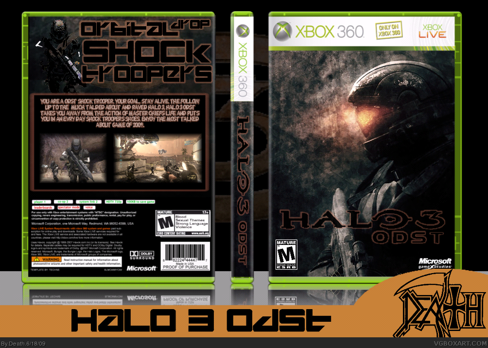 Viewing full size Halo 3: ODST box cover