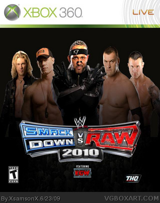 Wwe Smackdown Vs Raw 10 Xbox 360 Box Art Cover By Xsamsonx