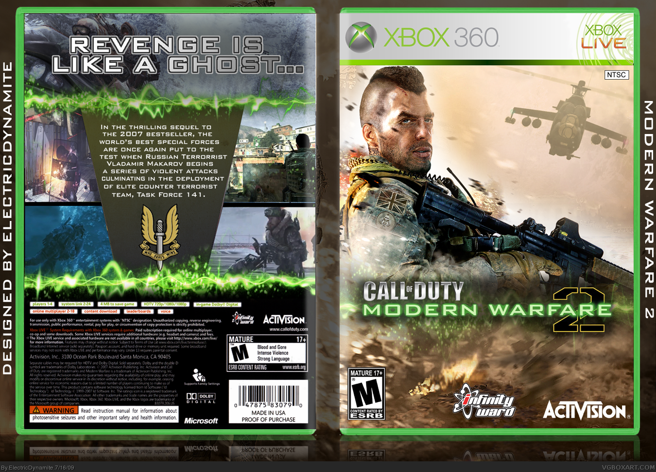 Viewing full size Call of Duty: Modern Warfare 2 box cover 