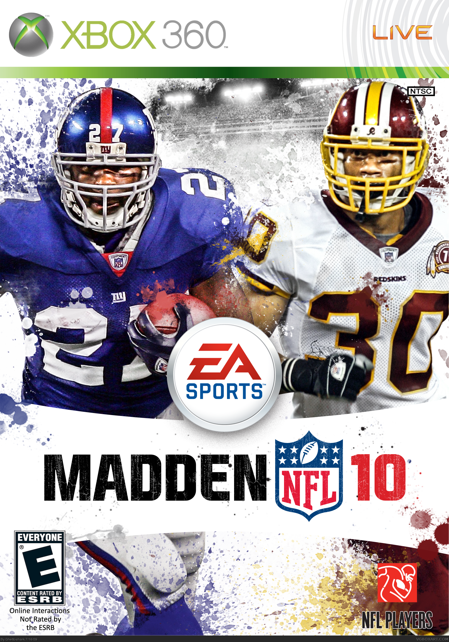 Madden NFL 10 Xbox 360 Box Art Cover by Ghettoshark