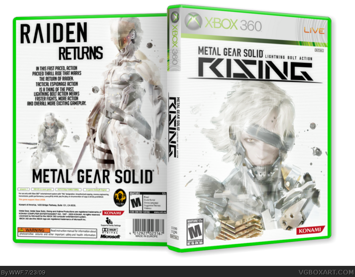Metal Gear Solid: Rising box art cover