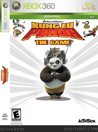 Kung Fu Panda Xbox 360 Box Art Cover by Diva