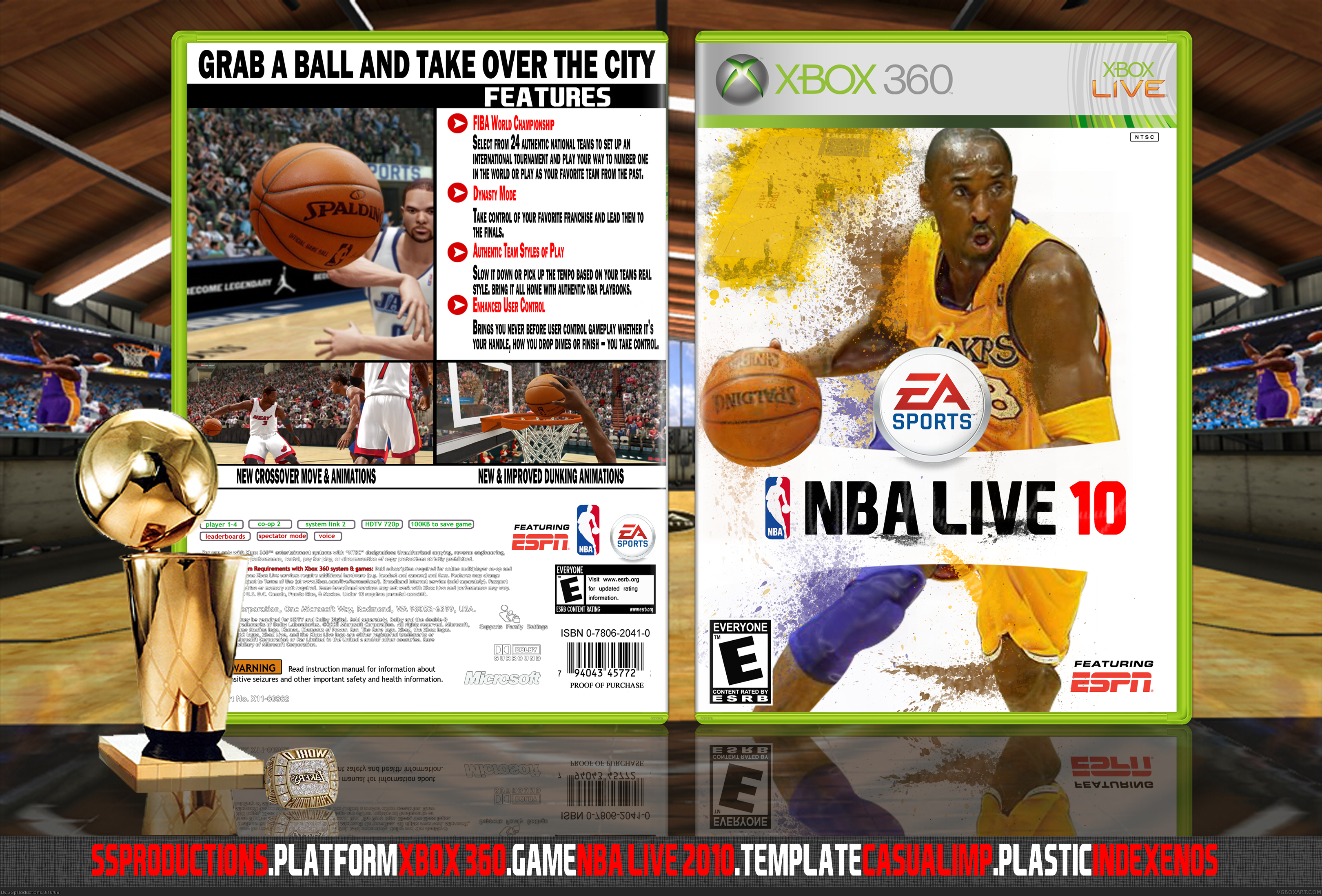 NBA Live 2010 Xbox 360 Box Art Cover by SSpRoductions