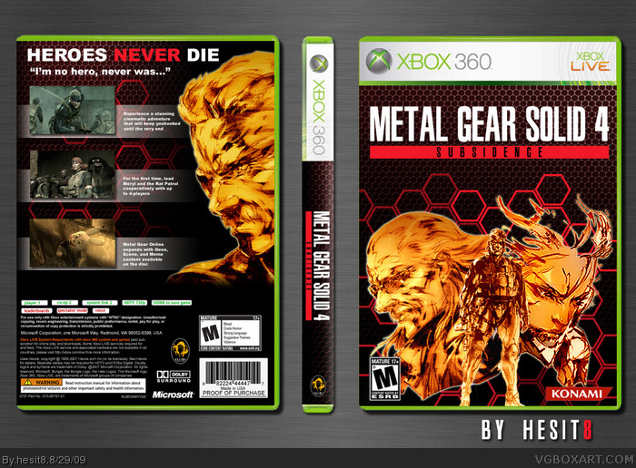 metal gear solid 4 xbox