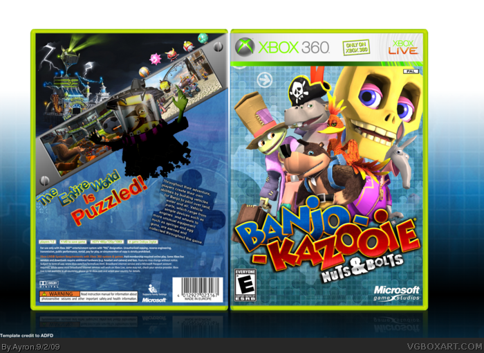 Banjo Kazooie Xbox 360 Box Art Cover by SilentMan101