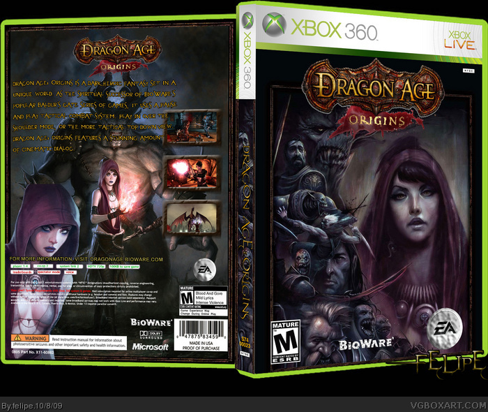 Dragon Age: Origins Microsoft Xbox 360 CIB Complete In Box & TESTED! Vr Gd  Cond!