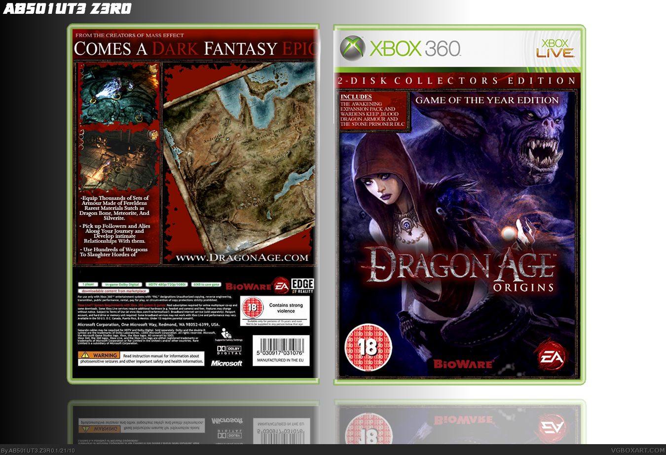 Dragon Age Origins: GOTY Edition box cover