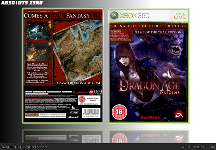 Dragon Age Origins: GOTY Edition box art cover