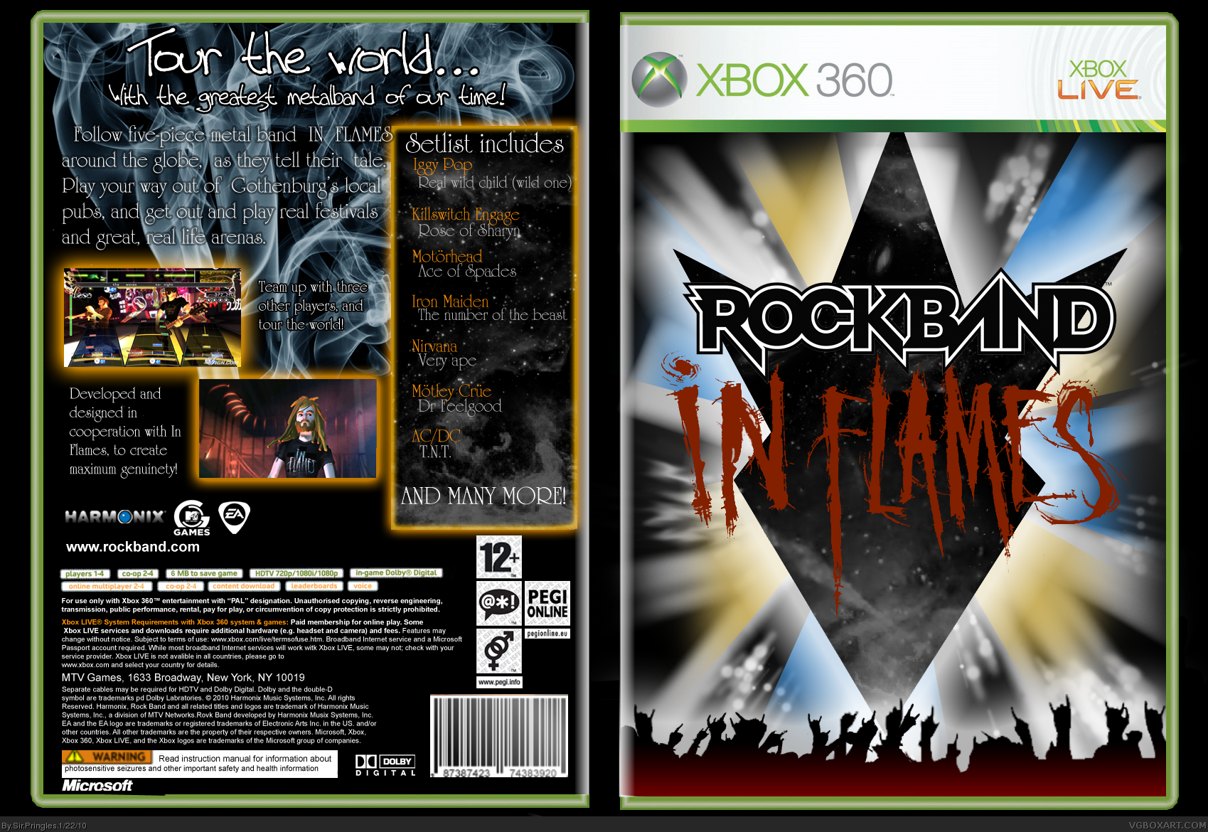 Rock Band: In Flames box cover
