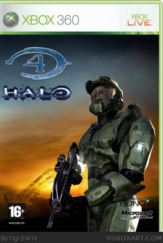 Halo 4 Xbox 360 Box Art Cover by Tigi
