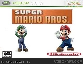 Super Mario HD gore edition box cover