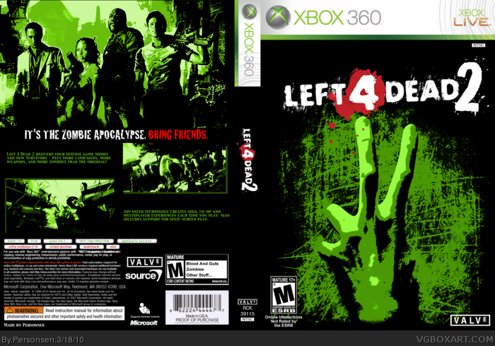 Left 4 Dead 2 box art cover