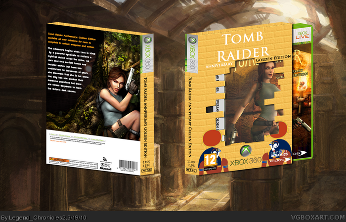 Tomb Raider Anniversary: Golden Edition box art cover
