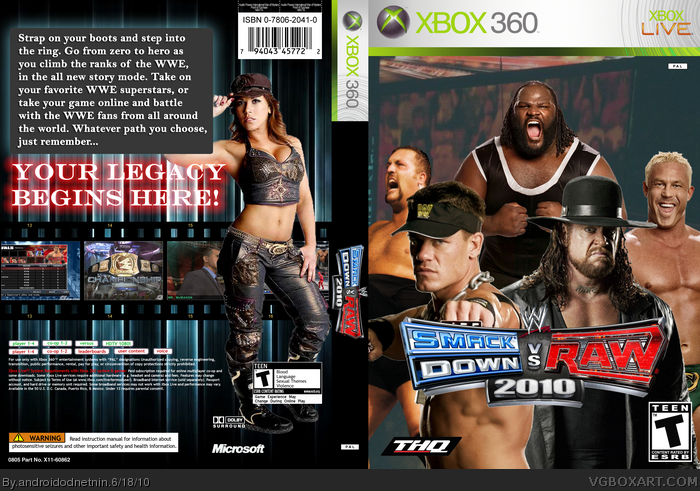 WWE Smackdown vs Raw 2010 box art cover