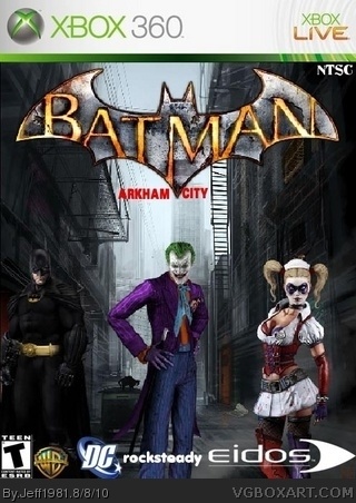 Batman: Arkham City Xbox 360 Box Art Cover by Jeff1981